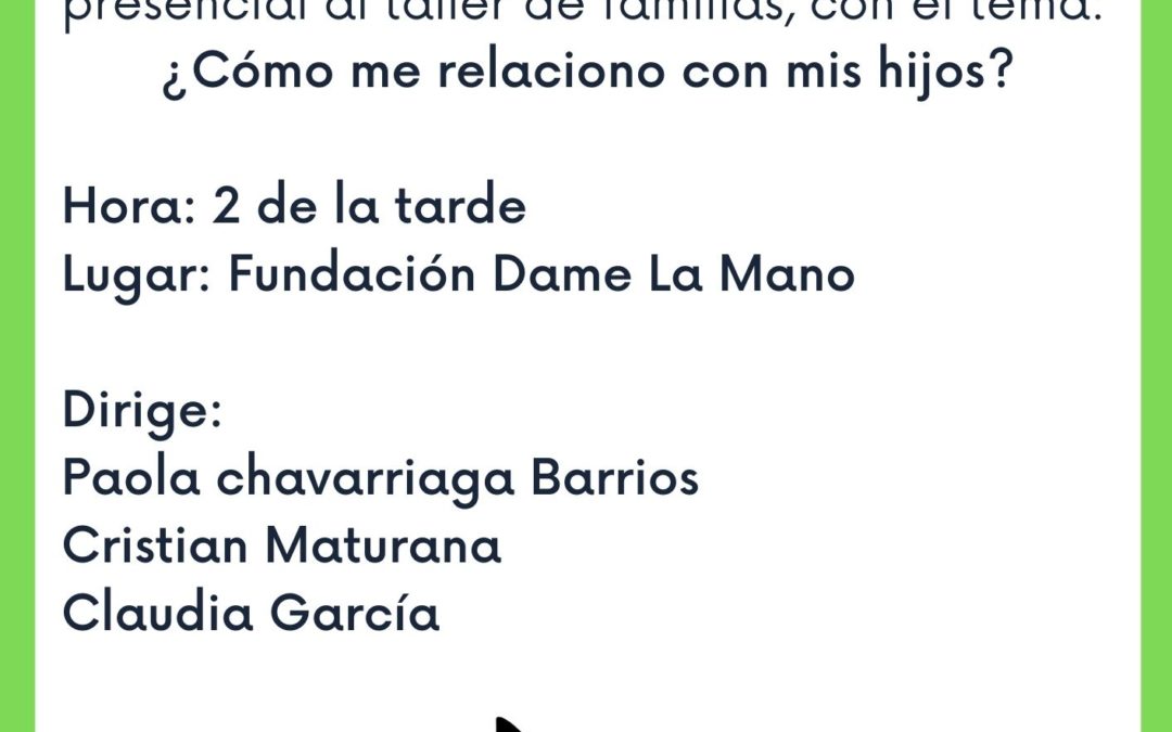 TALLER DE FORMACIÓN A FAMILIAS